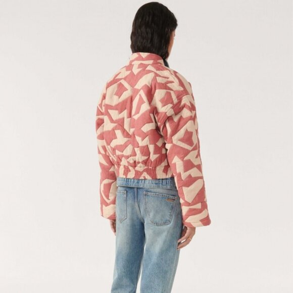ba&sh Cropped bomber jacket Pacino - dusty pink - Picture 4 of 5